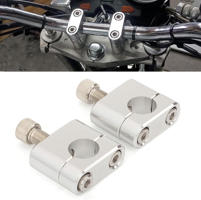 HYEPIVOT 7/8" 22mm Standard HandleBar Handle Fat Bar Riser Mount Clamp Adaptor Universal Motorcycle Pit Dirt Bike Racing ATV CNC - Image 1